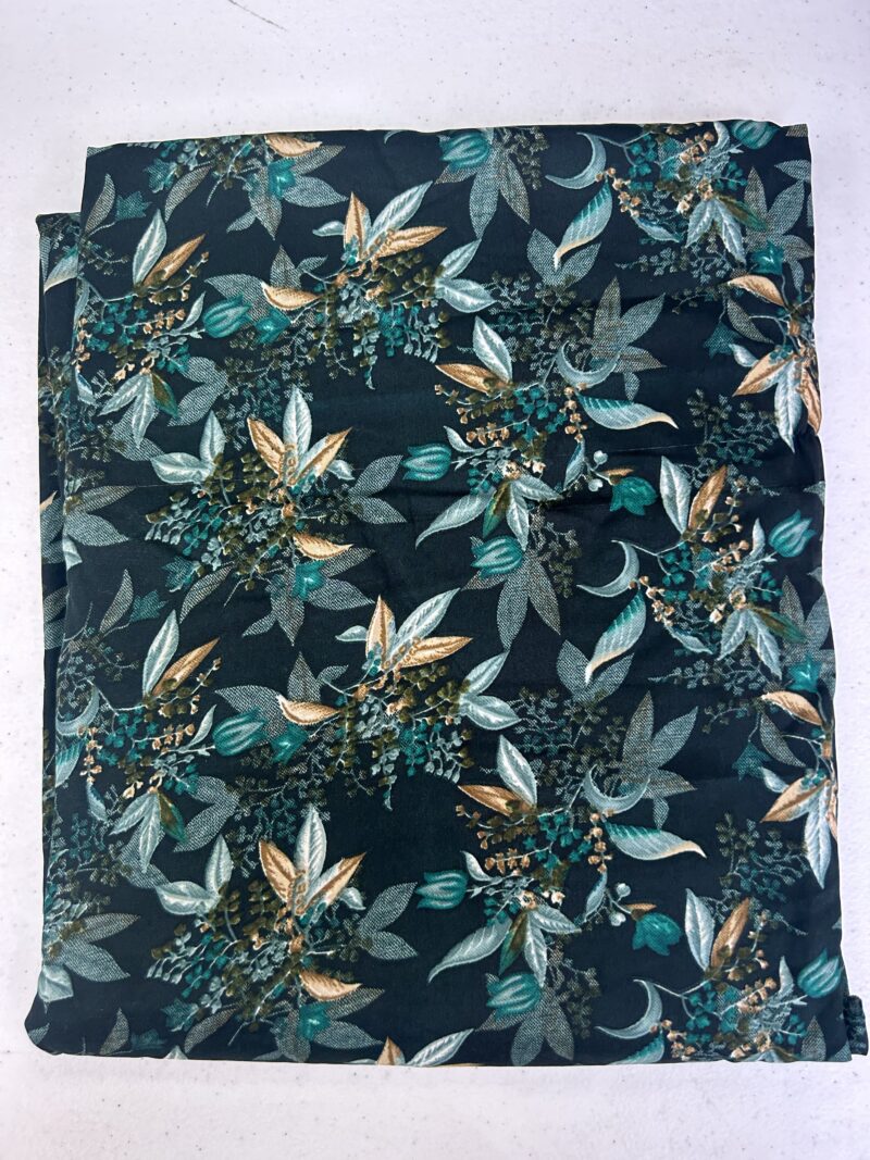 3 Pce Malai Crepe Print Unstitched Suit D139 - Image 6